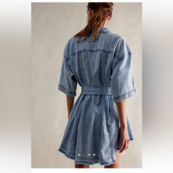 NWT Free people Jenny denim tunic dress - Picture 9 of 9